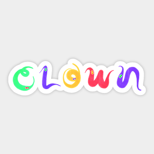 CLOWN Sticker